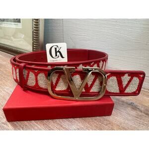 Valentino Garavani VLogo Reversible Belt | Multicolor | Size 100 | NWT